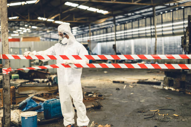 Professional Trauma Scene Cleanup technician working in Grand Island, NE